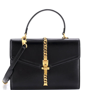Gucci Sylvie Top Handle Bag Leather