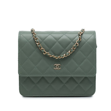 Chanel Square Wallet On Chain Quilted