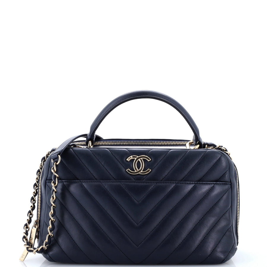 Chanel Trendy Cc Bowling Bag Chevron