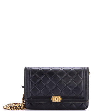 Chanel Boy Wallet On Chain Quilted