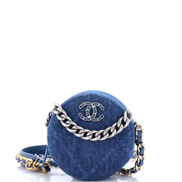Chanel 19 Round Clutch With Chain