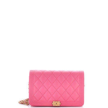 Chanel Boy Wallet On Chain Quilted