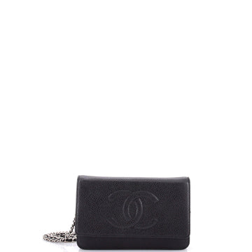 Chanel Timeless Wallet On Chain Caviar
