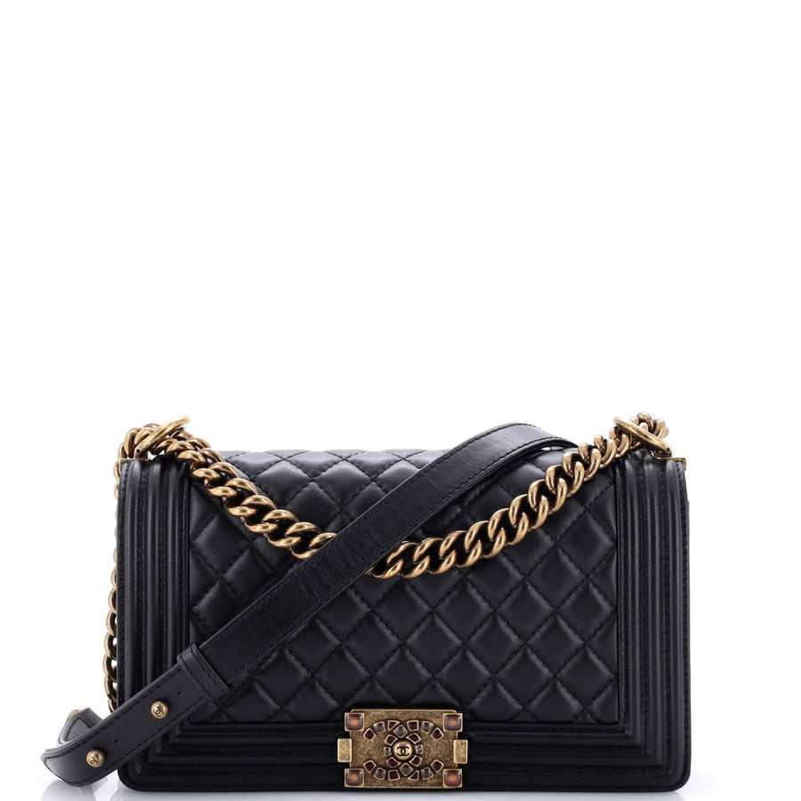 Chanel Boy Flap Bag Quilted Lambskin