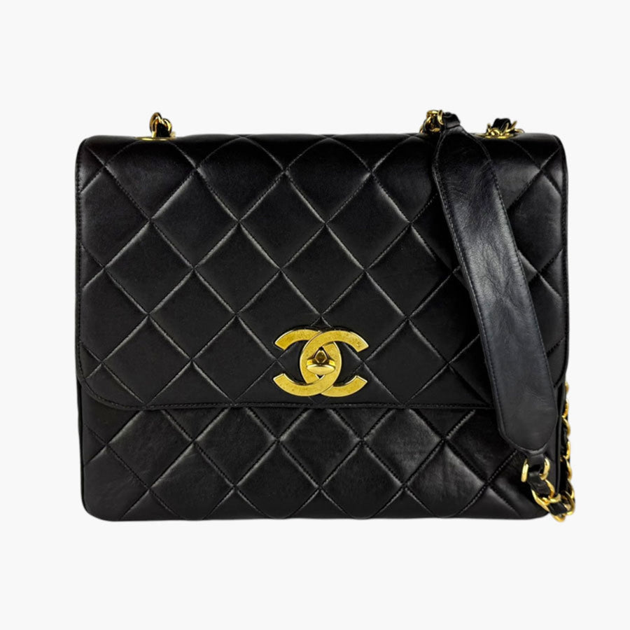 Chanel Vintage Square Cc Flap Bag