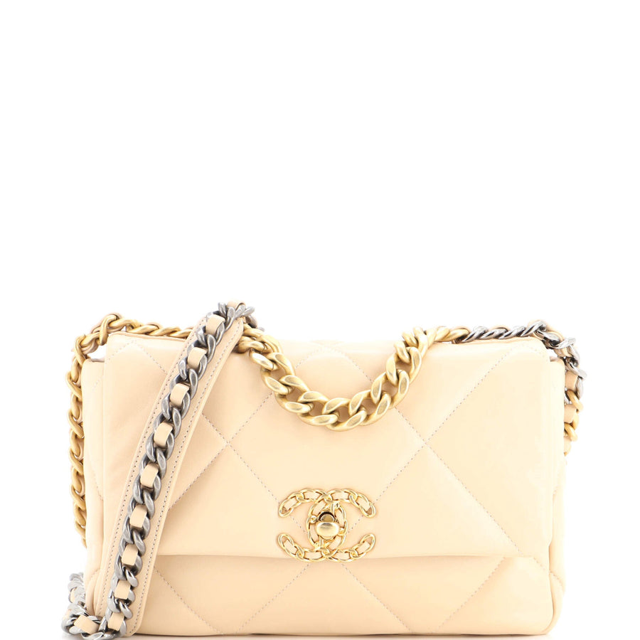 Chanel 19 Flap Bag Quilted Leather