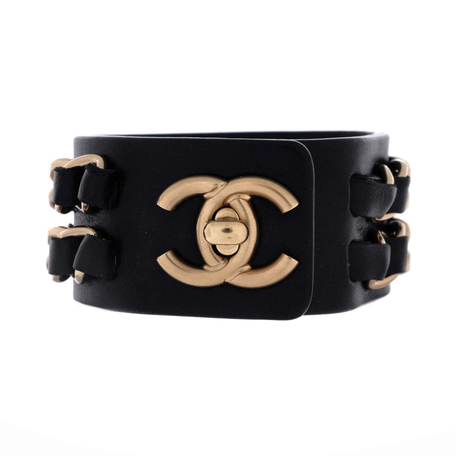 Chanel Cc Turnlock Chain Cuff Bracelet