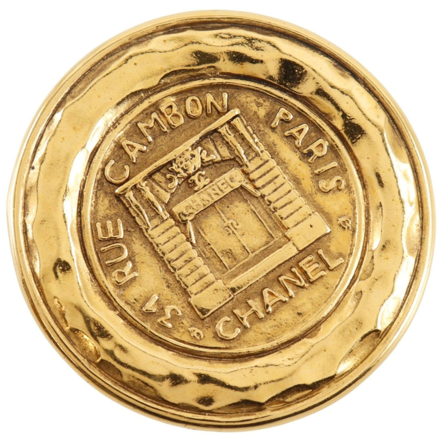 Chanel Cambon Brooch Gold