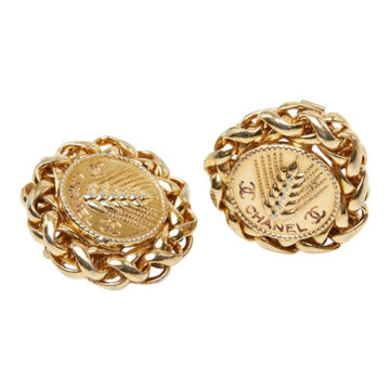 Chanel Cc Logo Clip-On Earrings Metal