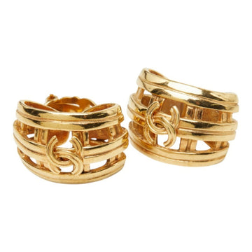 Chanel Cc Logo Clip-On Earrings Metal