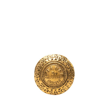 Chanel Vintage Cambon Round Brooch Metal