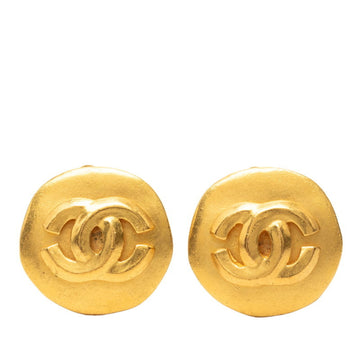 Chanel Cc Logo Clip-On Earrings Metal