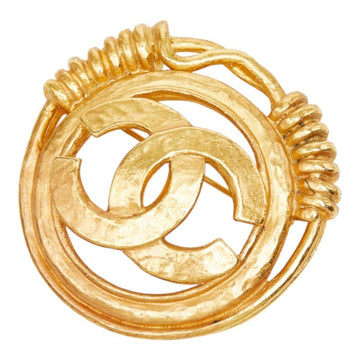 Chanel Cc Logo Brooch Metal