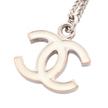 Chanel Cc Logo Pendant Necklace Metal