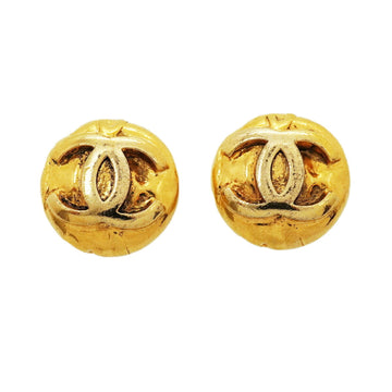 Chanel Cc Logo Circle Clip-On Earrings