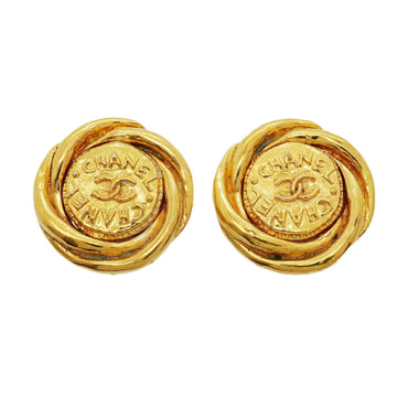 Chanel Cc Logo Clip-On Earrings Metal