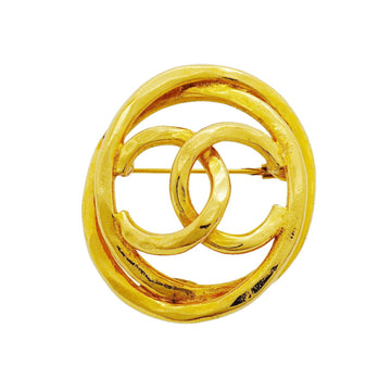 Chanel Cc Logo Brooch Metal