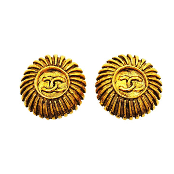 Chanel Cc Logo Circle Clip-On Earrings