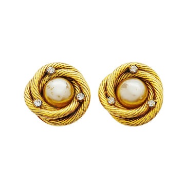 Chanel Clip-On Earrings Pearl