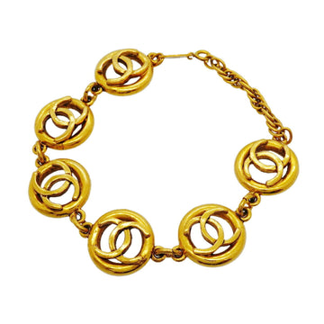 Chanel Cc Logo Circle Bracelet Metal