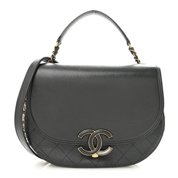 Chanel Shiny Calfskin Goatskin Quilted