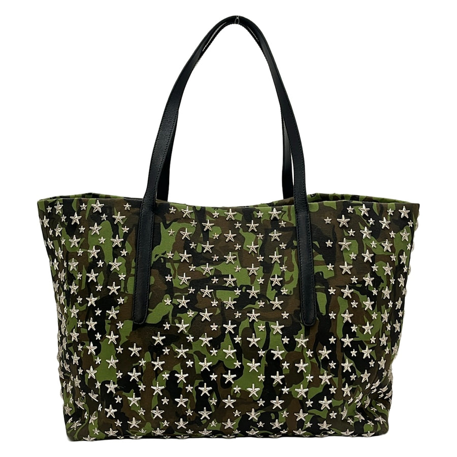 Jimmy Choo Pimlico Tote Bag Khaki Black
