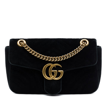 Gucci Medium Gg Marmont Matelasse Velvet