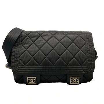 Chanel Sports Line Black Nylon Shoulder