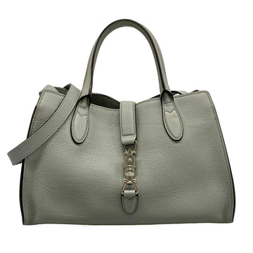 Gucci New Jackie Light Blue Leather Tote