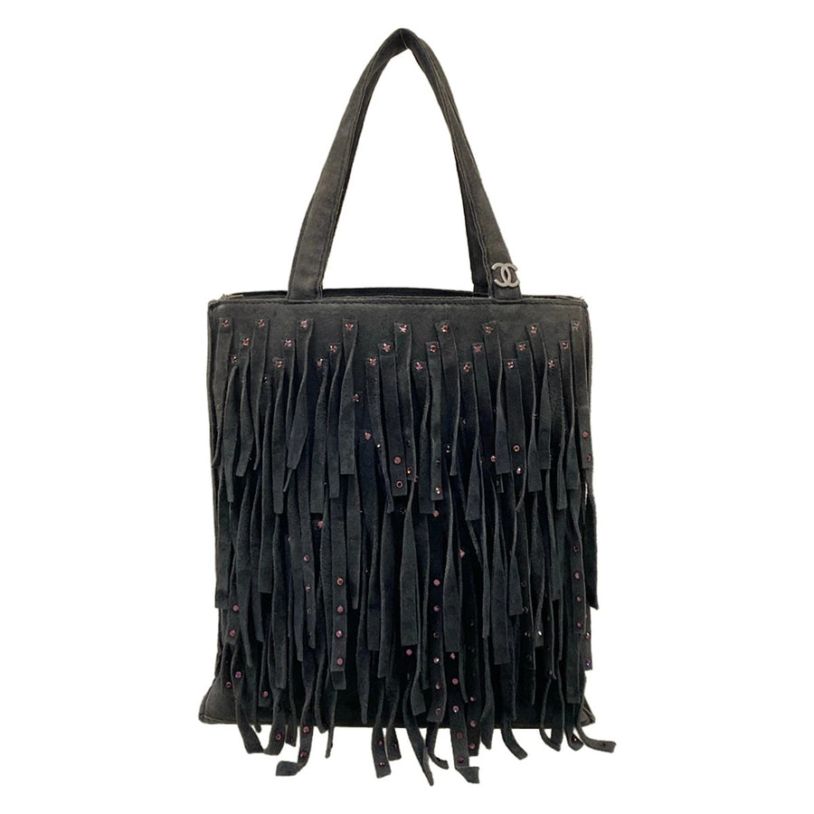 Chanel Dark Navy Suede Color Stone