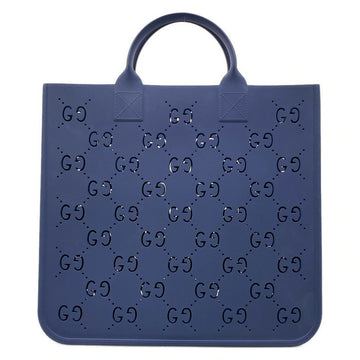 Gucci Children's Gg Tote Bag Blue Rubber