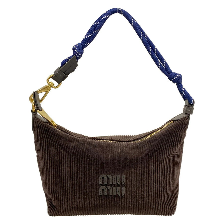 Miumiu Spirit Dark Brown Corduroy