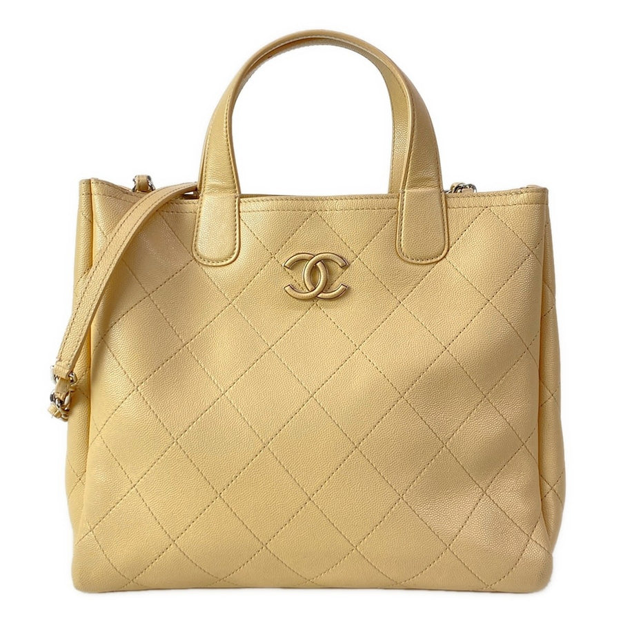 Chanel Beige Soft Calfskin Shoulder Bag