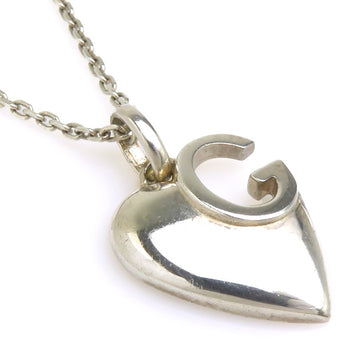 Gucci Heart Motif Necklace Silver -