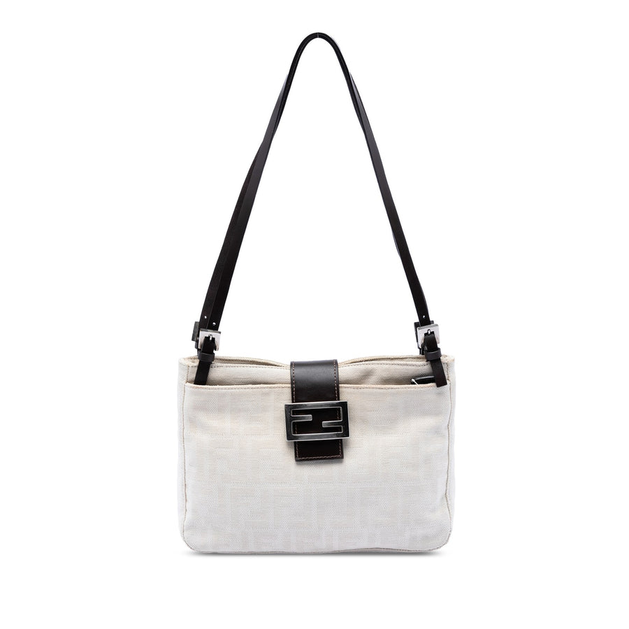 Fendi Zucca Canvas Shoulder Bag Pre-