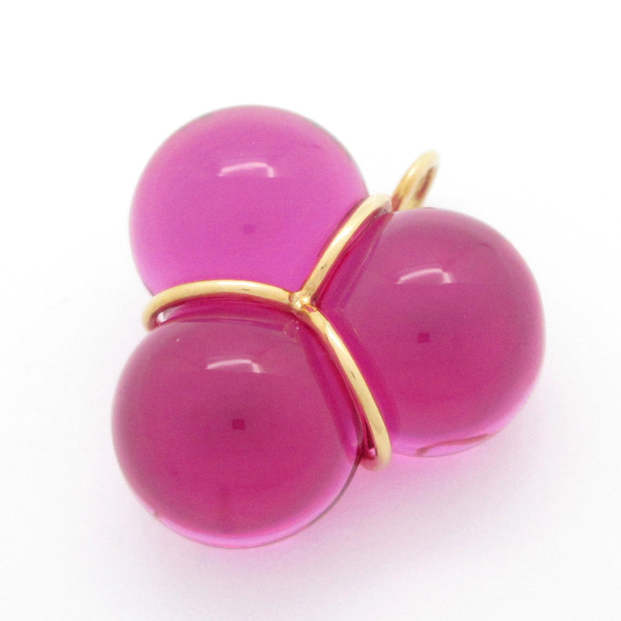 Baccarat 18K Yellow Gold Purple Crystal