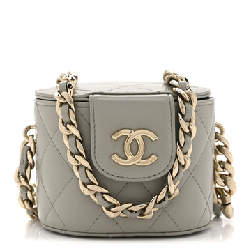 Chanel Lambskin Quilted Mini Vanity Case