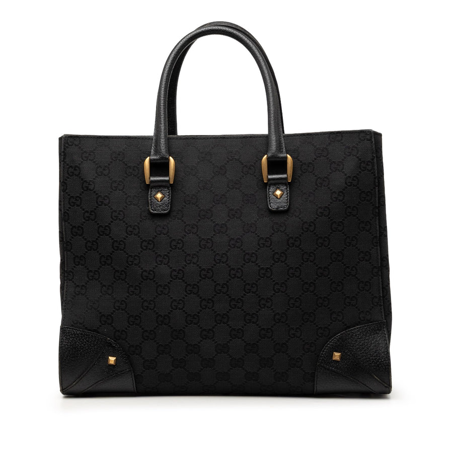 Gucci Gg Canvas Nailhead Handbag Pre-