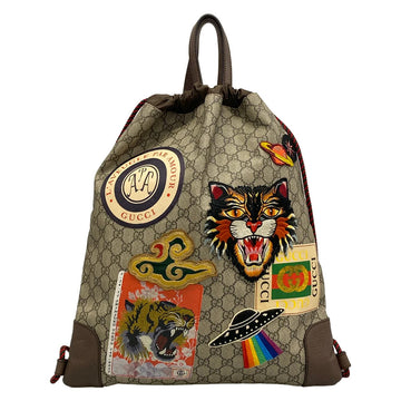 Gucci Angry Cat Beige Dark Brown Pvc