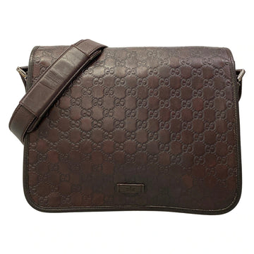 Gucci Guccissima Dark Brown Leather