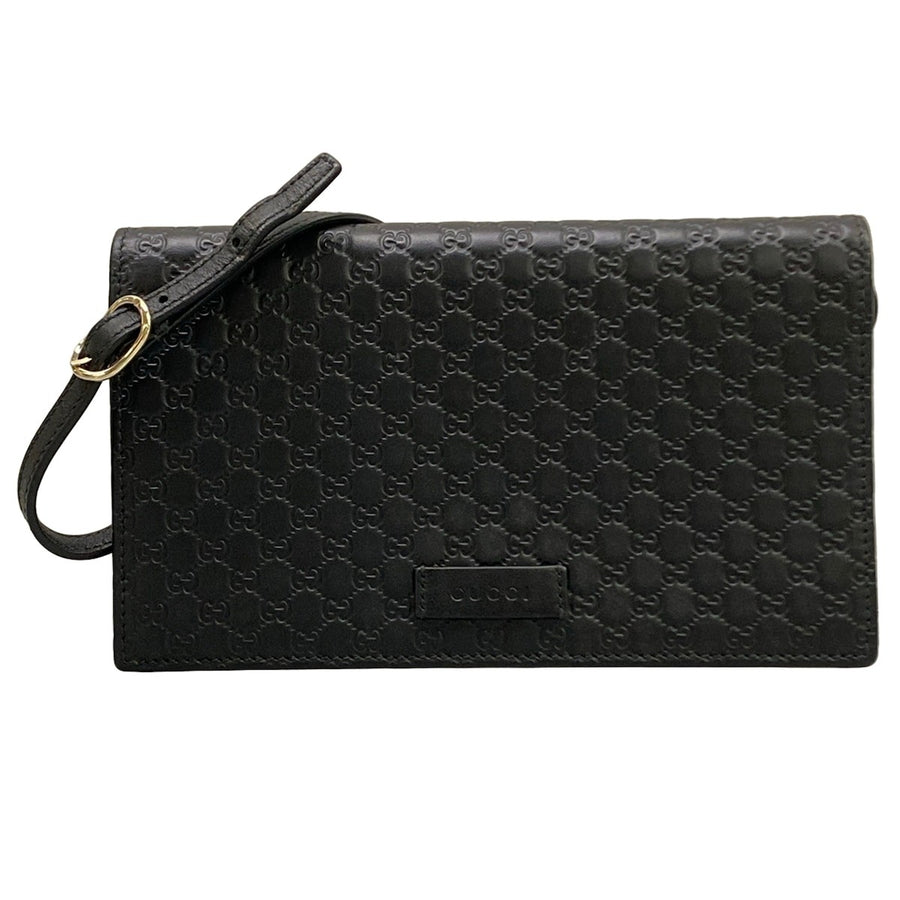 Gucci Micro Guccissima Black Leather