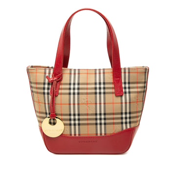 Burberry Haymarket Check Canvas Handbag
