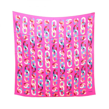 Chanel Coco Mark Chain Pattern Scarf