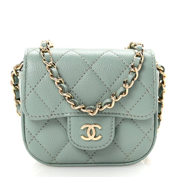 Chanel Caviar Quilted Mini Clutch With