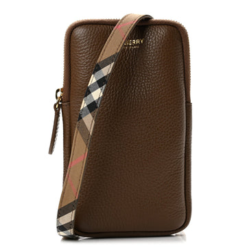 Burberry Grainy Calfskin Phone Pouch