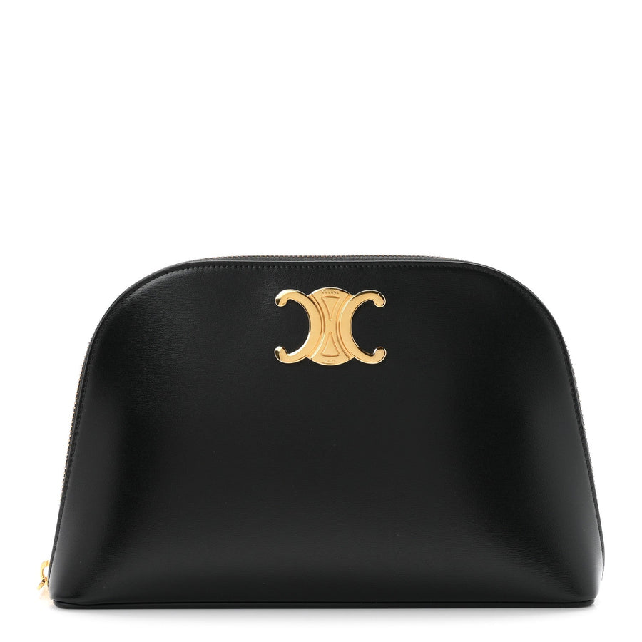 Celine Shiny Calfskin Triomphe Clutch