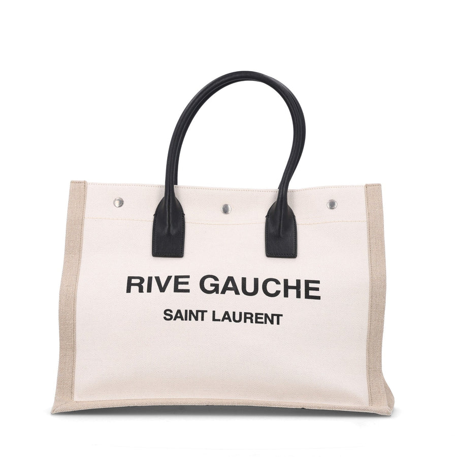 Saint Laurent Linen Calfskin Small Rive