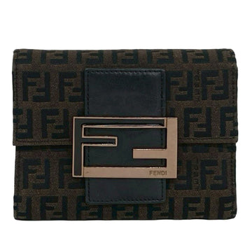 Fendi Zucchino Canvas Trifold Wallet