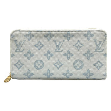 Louis Vuitton Zippy Wallet Blue Courier