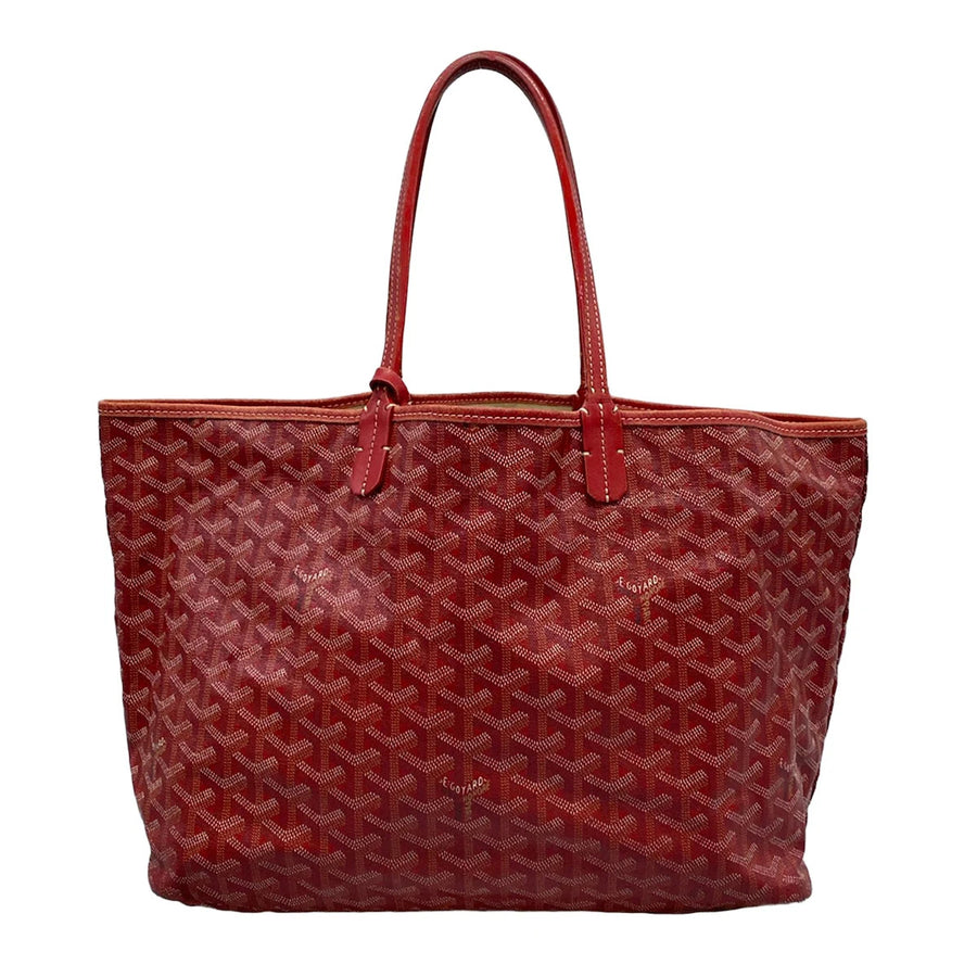 Goyard Saint Louis Pm Red Coated Canvas